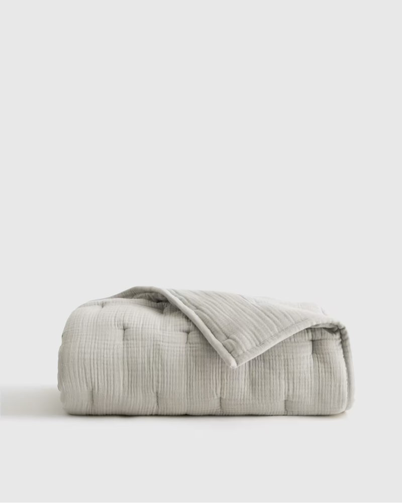 organic airy gauze toddler quilt grey36 inx 50in