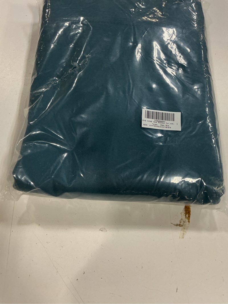 Condition photo showing Good Condition for ryb home blue blackout curtains for living room ceiling to floor privacy window curtains room darken