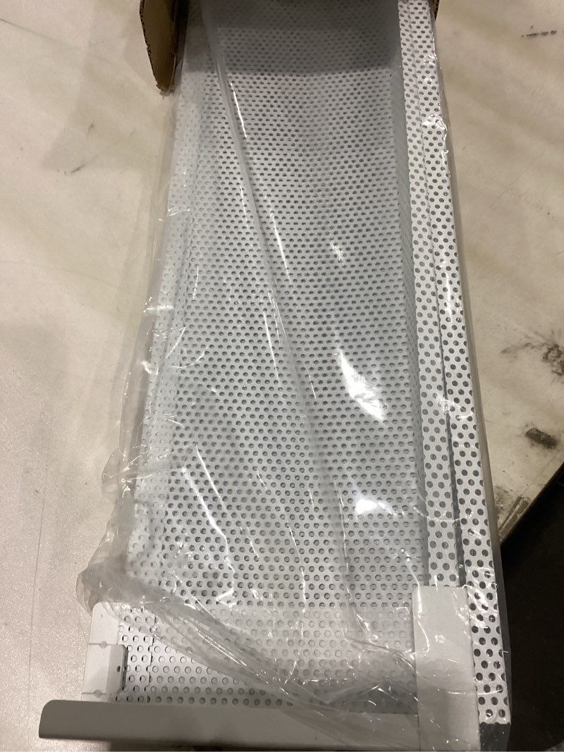 Condition photo showing Good Condition for 4ft Steel Easy Slip-On Baseboard Heater Cover with End Caps for Bathroom & Hydronic System for Replacing Old Cover, White Cover 4ft ?With End Caps?