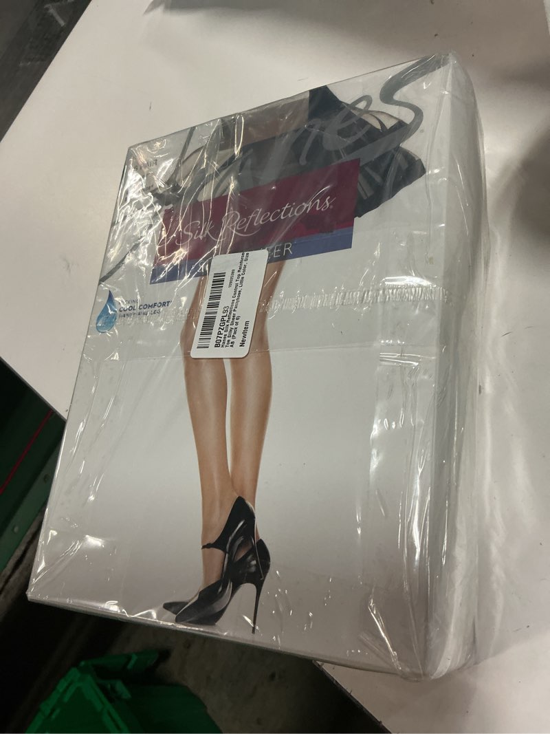 Condition photo showing New/Like New for Hanes Silk Reflections Pantyhose Silky Sheer- Control Top- Reinforced Toe 6 Little Color (Pack of 6) A-B