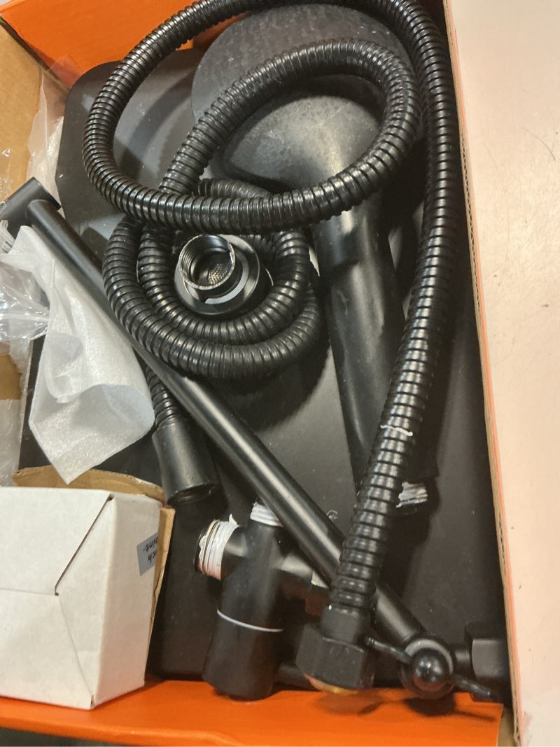 Condition photo showing As Is for Premium 12.2" Rain Shower Head with Handheld Spray, Updated High Pressure Rainfall Shower Head with Handheld Combo, Large Rain Overhead Waterfall Showerheads | Anti-Clog Nozzles | Air-in Tech