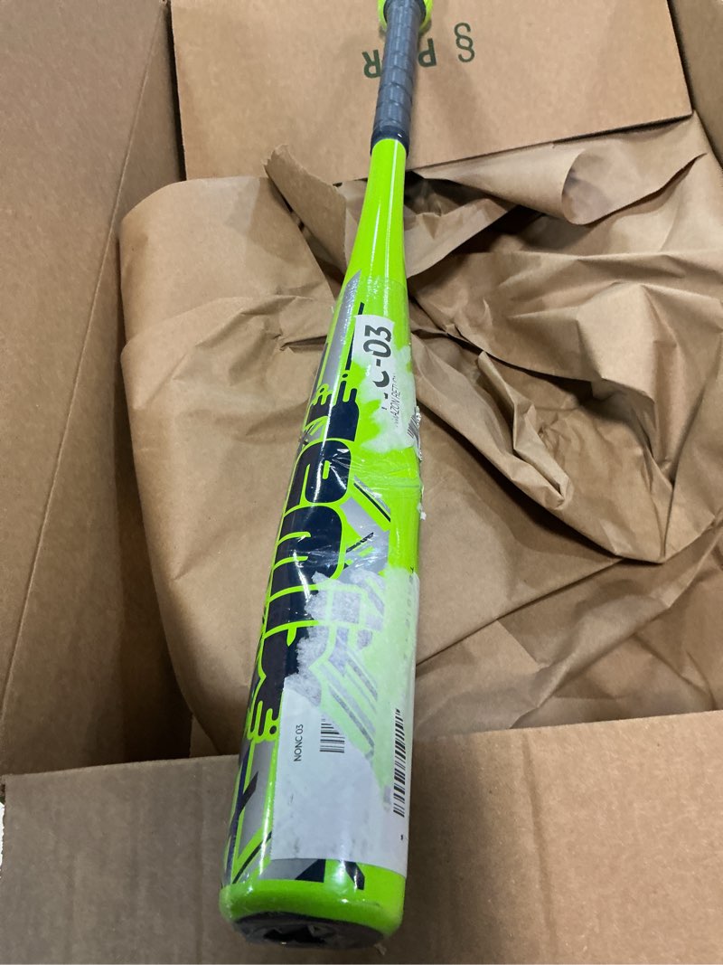 Condition photo showing As Is for rawlings | remix t-ball bat | usa baseball & softball | -12 drop | 2 1/4" barrel | 1 pc. aluminum green -12 26 inches