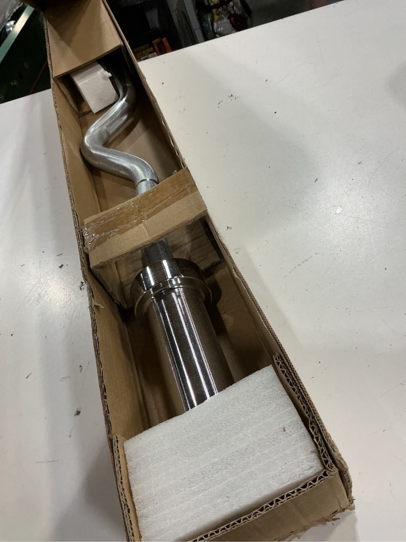 Condition photo showing New/Like New for cap barbell 48-inch super curl olympic barbell for 2-inch weight plates | multiple options chrome elite