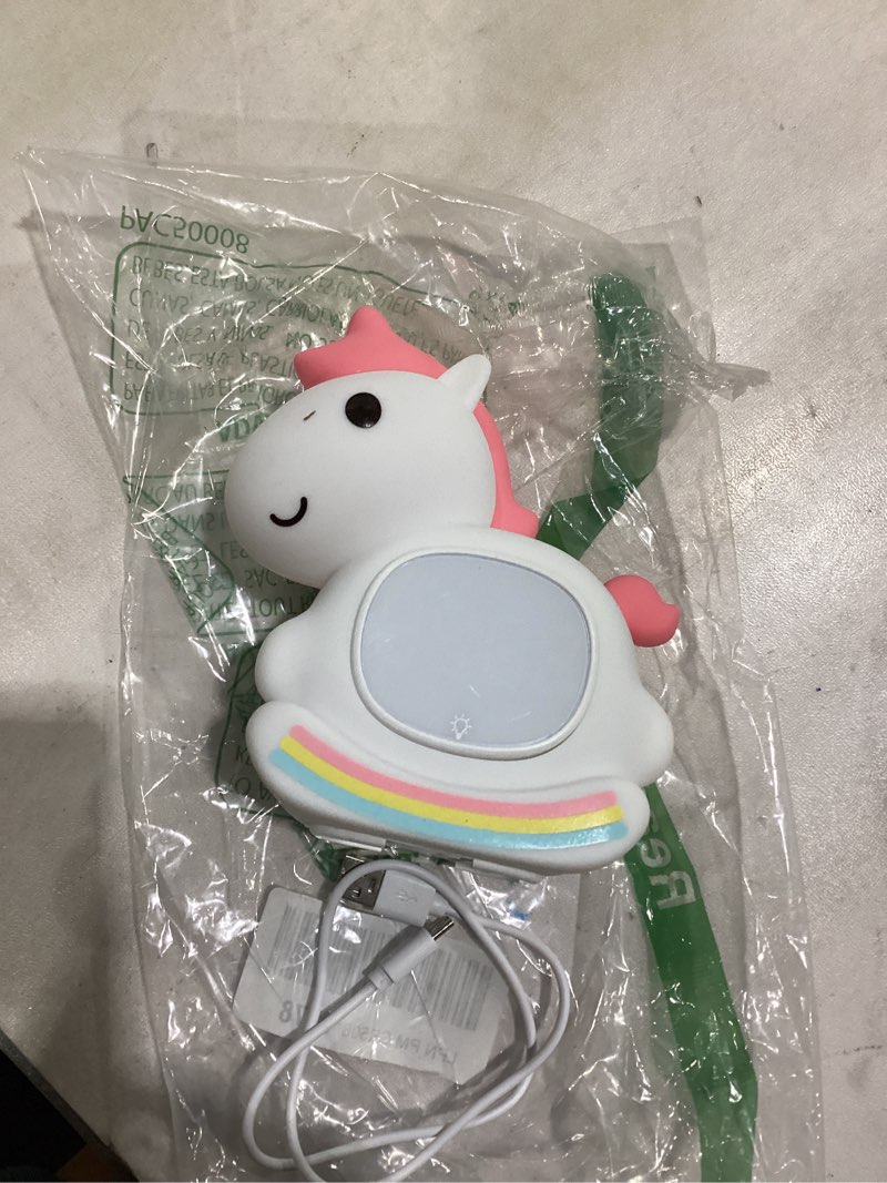 Condition photo showing Good Condition for alarm clock with night light for kids with sleep training and sound machine, rechargeable silicone lamp ok to wake clock?cute animal tabletop lamp, perfect sleep companion for boys girls,pink pony