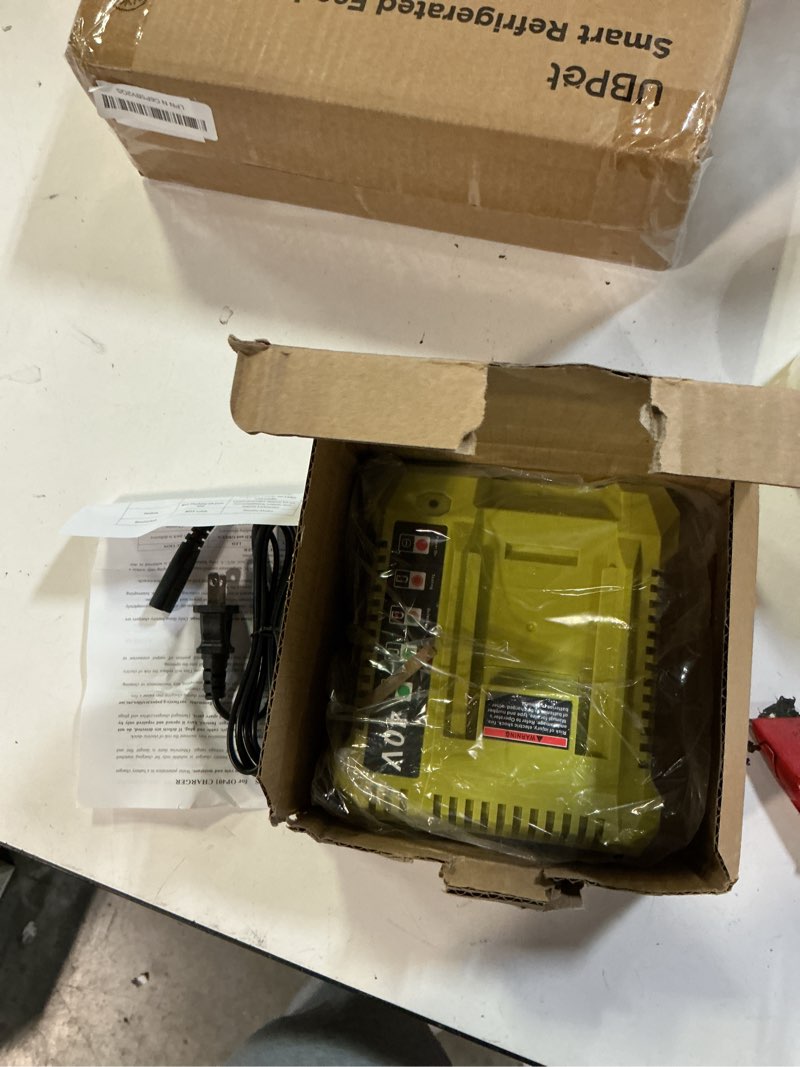 Condition photo showing New/Like New for replacement for ryobi 40v battery charger, op401 charger compatible with ryobi 40v lithium battery op4040 op4050 op4050a op40601 op4026 op4015 op4030 fast charger 40 -volt
