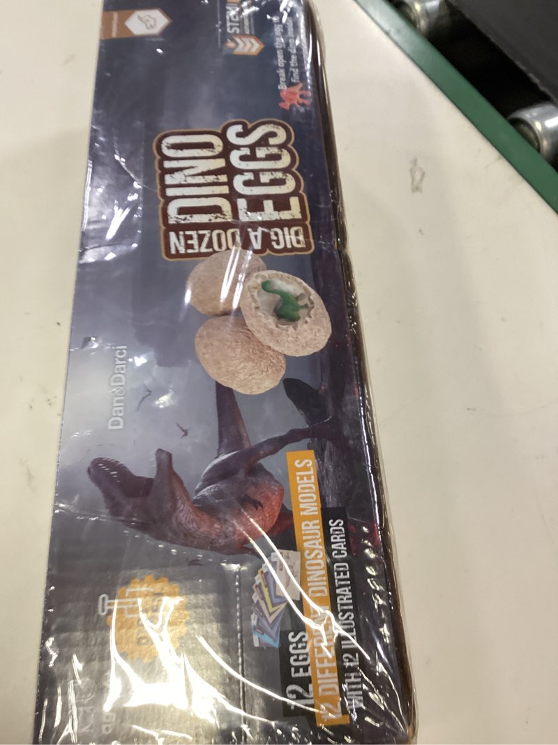 Condition photo showing New/Like New for dan&darci dig a dozen dino egg kit for kids - easter basket stuffers - dinosaur toys gift 3-12 year old - 12 eggs & surprise dinosaurs - science stem activities - boy toy party gifts for boys & girls