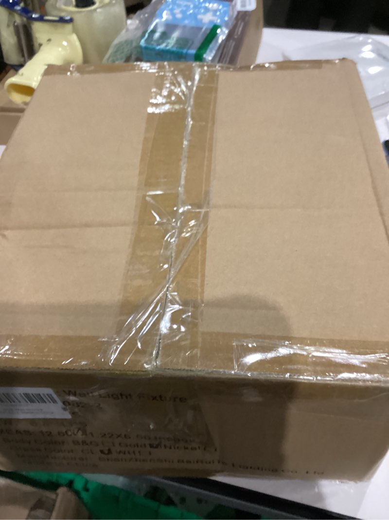 Condition photo showing Good Condition for Gold Battery Operated Wall Sconce Set of 2, USB Rechargeable Wall Light with Remote Control, Brass Wireless Vanity Light Fixture with Bulbs(DC 5V), Glass Dimmable Sconce for Living Room Mirror Bedroom 15.94in wireless Gold+Clear