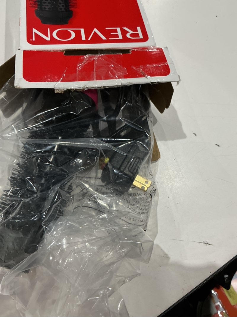 Condition photo showing Good Condition for revlon one-step 1-1/2" root booster round hair dryer, black