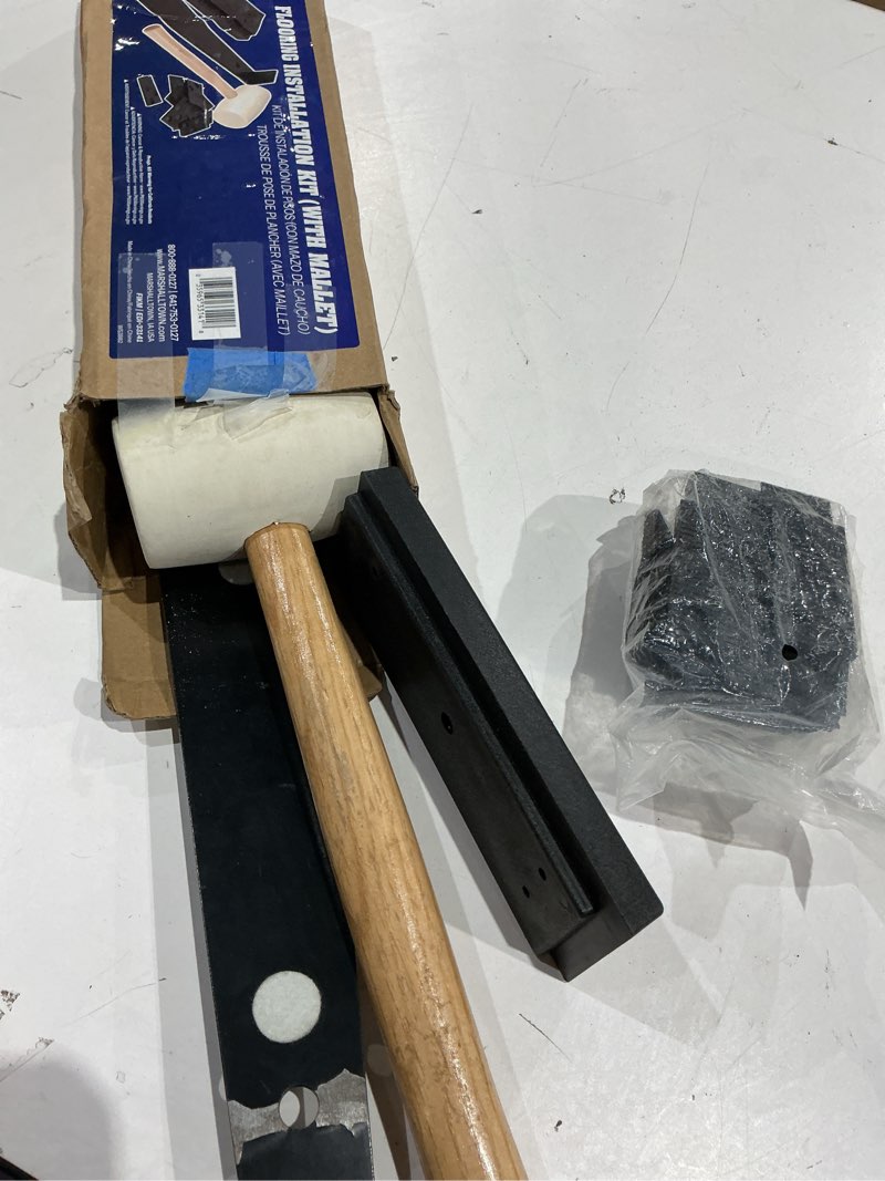 Condition photo showing As Is for marshalltown flooring installation kit w/mallet