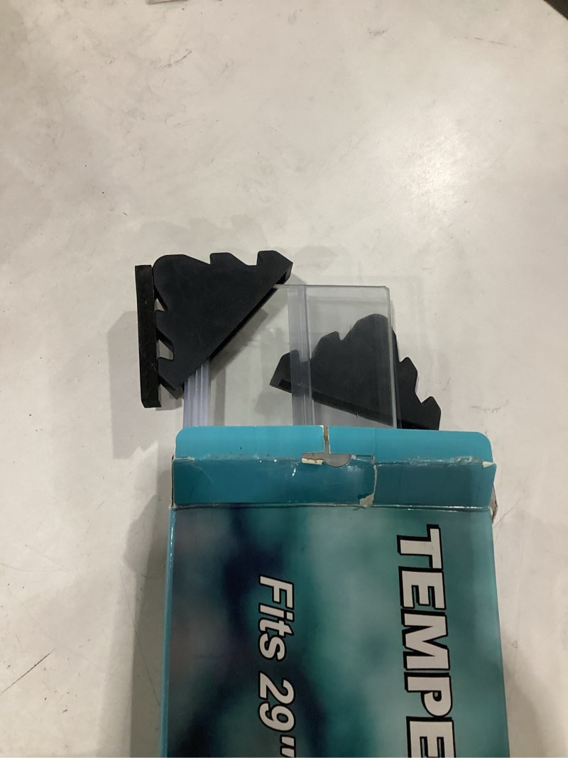Condition photo showing New/Like New for 29.21x11.69 x0.16in clear tempered glass canopy | aquarium fish tank hoods fits for most 20long/29 gallon fish tanks (aqueon, marine land & perfecto)