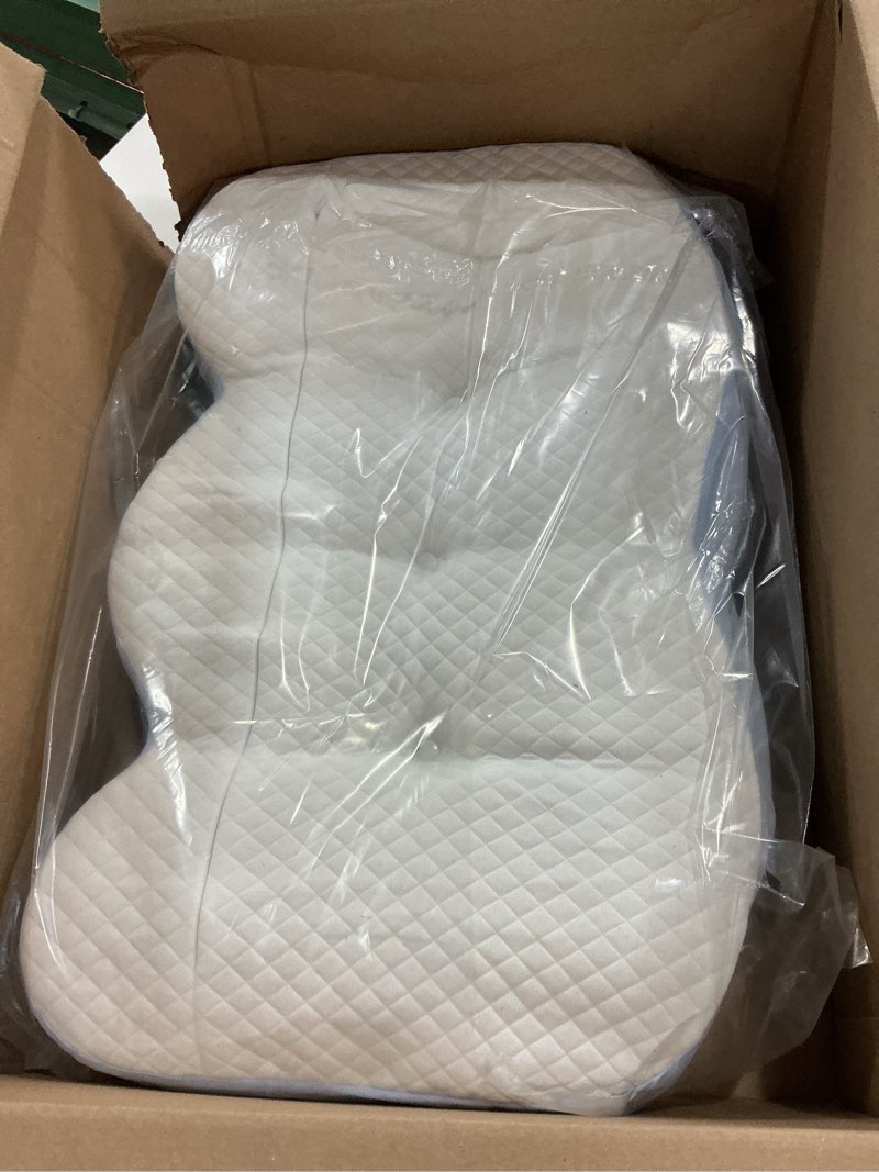 Condition photo showing Good Condition for cervical neck pillow, pillows for neck and shoulder pain, contour pillow, neck pillows, pillow for neck pain relief, side sleeper pillows for adults, ergonomic pillow, cervical pillow blue