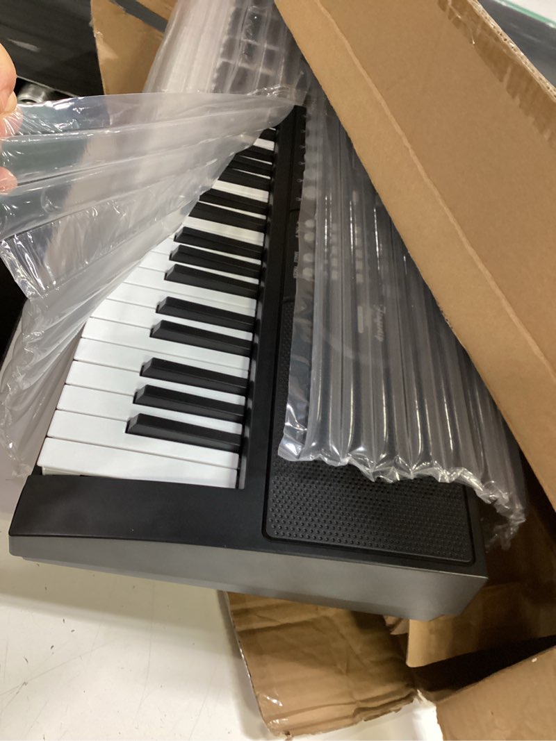 Condition photo showing Good Condition for 61 key keyboard piano with stand, portable electric piano keyboard kit for beginners with stand, microphone,note stickers, music rest, digital music keyboard built-in speakers