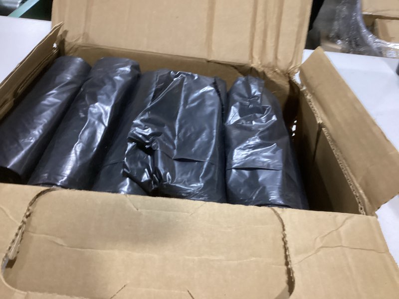 Condition photo showing As Is for AEP 0232354 XX Heavy Duty Can Liner, 60 Gallon, 1.4 ml, Black (Pack of 100)