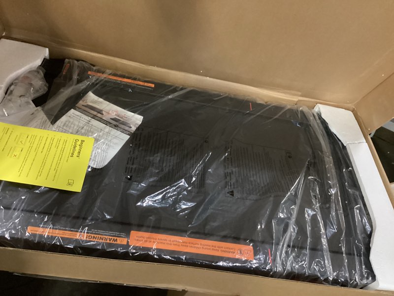Condition photo showing As Is for Sperax Walking Treadmill Pad with APP, 3 in 1 Under Desk Treadmill, 400W Low Noise Walking Vibration Pad with Remote Control,Portable Treadmills for Home Office Red