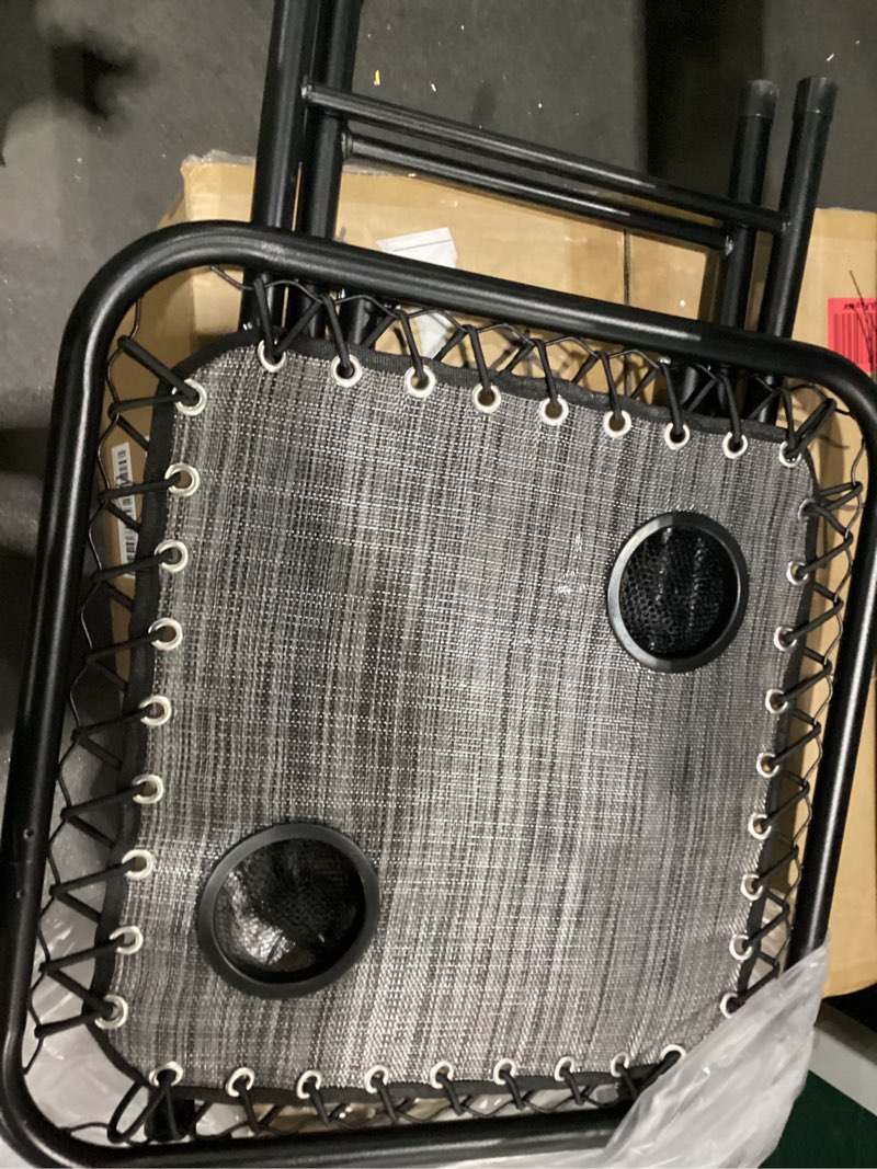 Condition photo showing Good Condition for SereneLife Outdoor Zero Gravity Lounge Chair Set with Table – 2 Adjustable Recliners with Cup Holders, Headrest, Steel Frame & Foldable Design for Patio, Pool, Garden, or Camping Grey