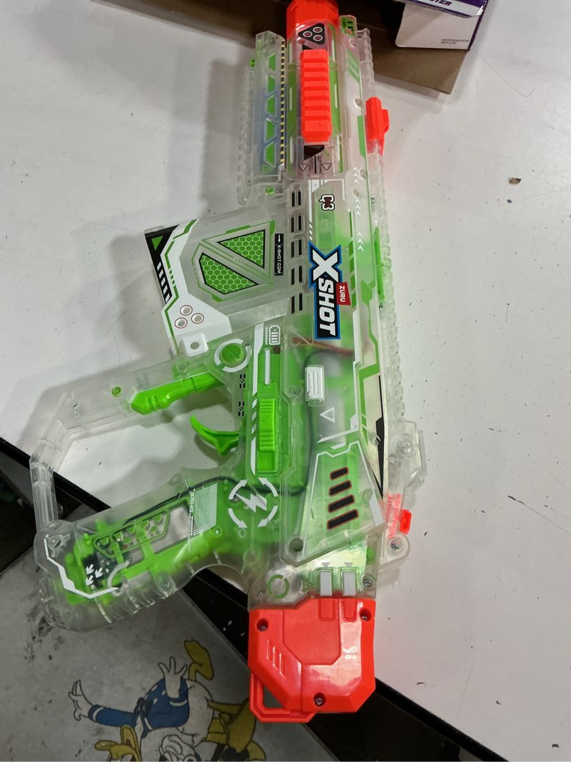 Condition photo showing As Is for xshot hyper gel glow nightmare blaster by zuru outdoor motorized with 10,000 pellets for ages 14+