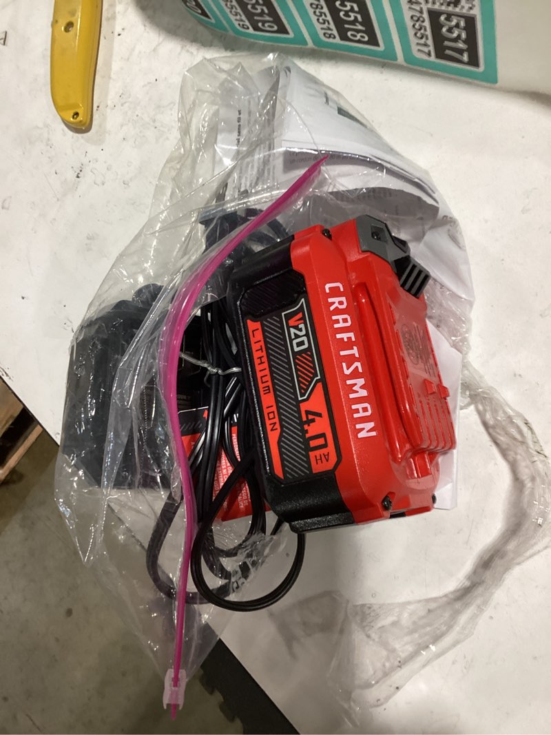 Condition photo showing Good Condition for craftsman v20 20 -volt 1 -pack battery and charger ( 4.0 ah lithium-ion )
