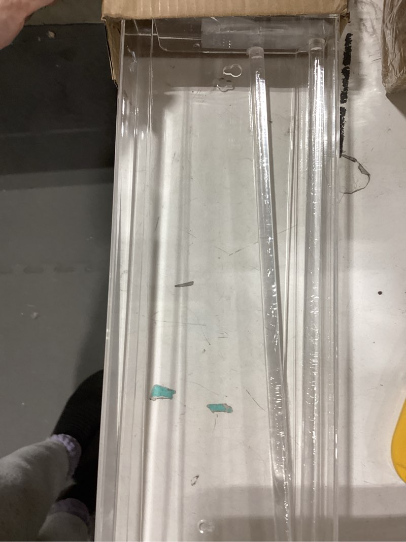 Condition photo showing Good Condition for Clear Acrylic Wall Magazine Holder & Brochure Holder, Nursery Book Shelves for School Kids Room Waiting Room Living Room Office Home Display Decor (2 Pack 17 Inch) Clear 17 Inch