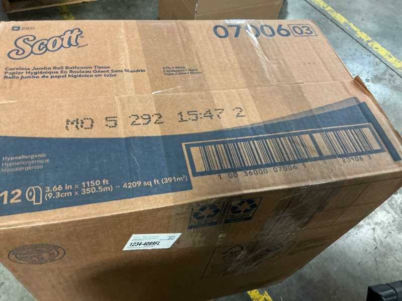 Condition photo showing New/Like New for scott 12-pack toilet paper