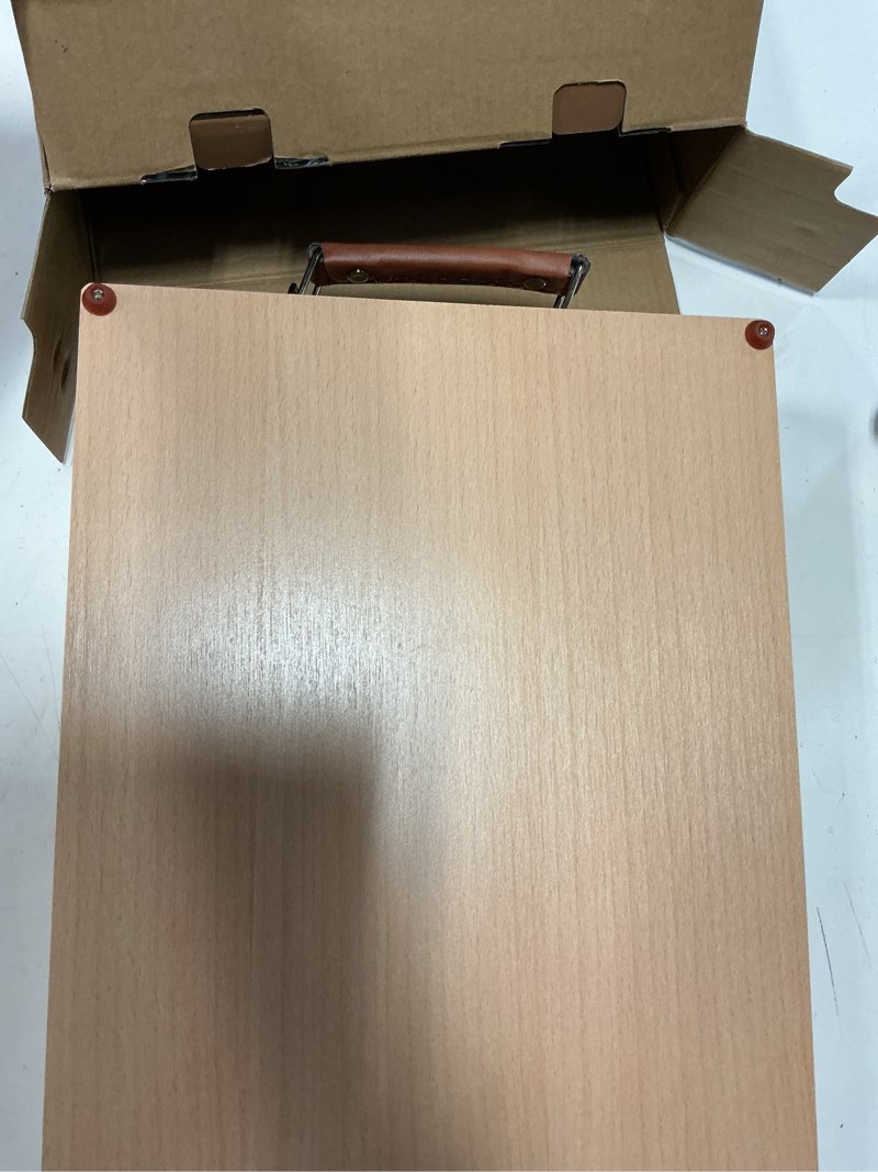 Condition photo showing Good Condition for beechwood tabletop easel for painting, portable easel with shoulder strap | adjustable sketchbox art easel for canvas painting, desktop drawing easel for beginners and art lovers table easel box with strap