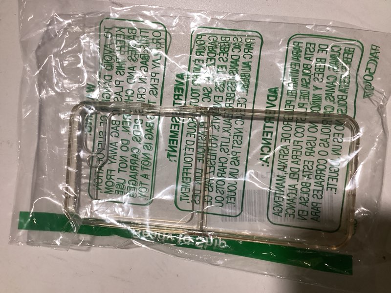 Condition photo showing As Is for VEGO Samsung Galaxy Z Flip 5 Case with Screen Protector, TPU Crystal Clear Ultra Slim Wear-Resistant Spray Paint Bumper Cover for Flip 5 Phone - Full Clear For Z-FLIP5 Full Clear