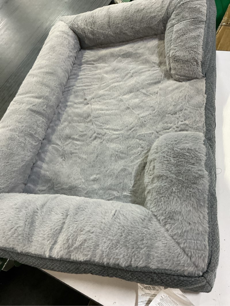 Condition photo showing Good Condition for made4pet dog bed orthopedic, dog sofa for small dogs supportive foam pet cushions bed with washable removable cover, egg-crate foam, waterproof lining bottom, grey, 30 * 20 * 6.5 inch