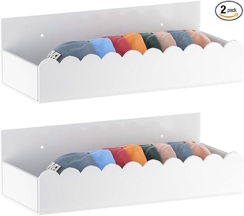 Hat Organizer for Baseball Caps: 2 Pack White Acrylic Hat Rack for Wall - Fit 20 Caps Hat Storage Holder for Door Closet Bedroom - Unique Gifts for Men