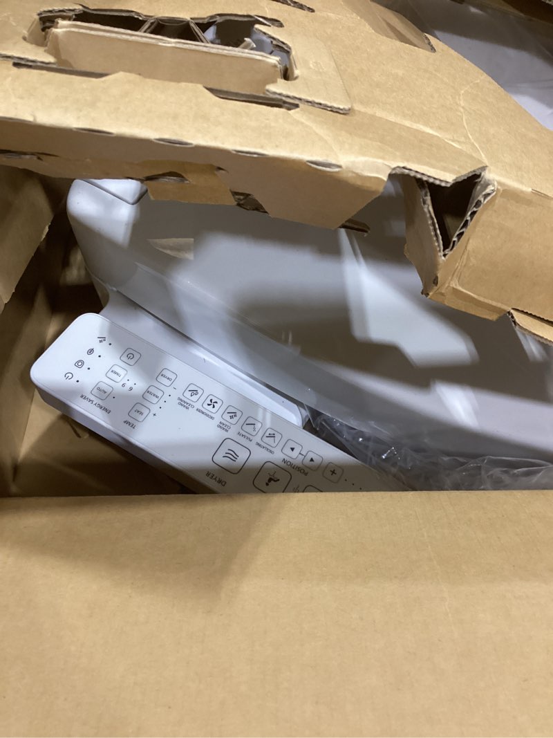 Condition photo showing New/Like New for toto® washlet® kc2 electronic bidet toilet seat with heated seat and softclose lid, elongated, cotton white - sw3024#01 cotton white kc2elongated classic lid