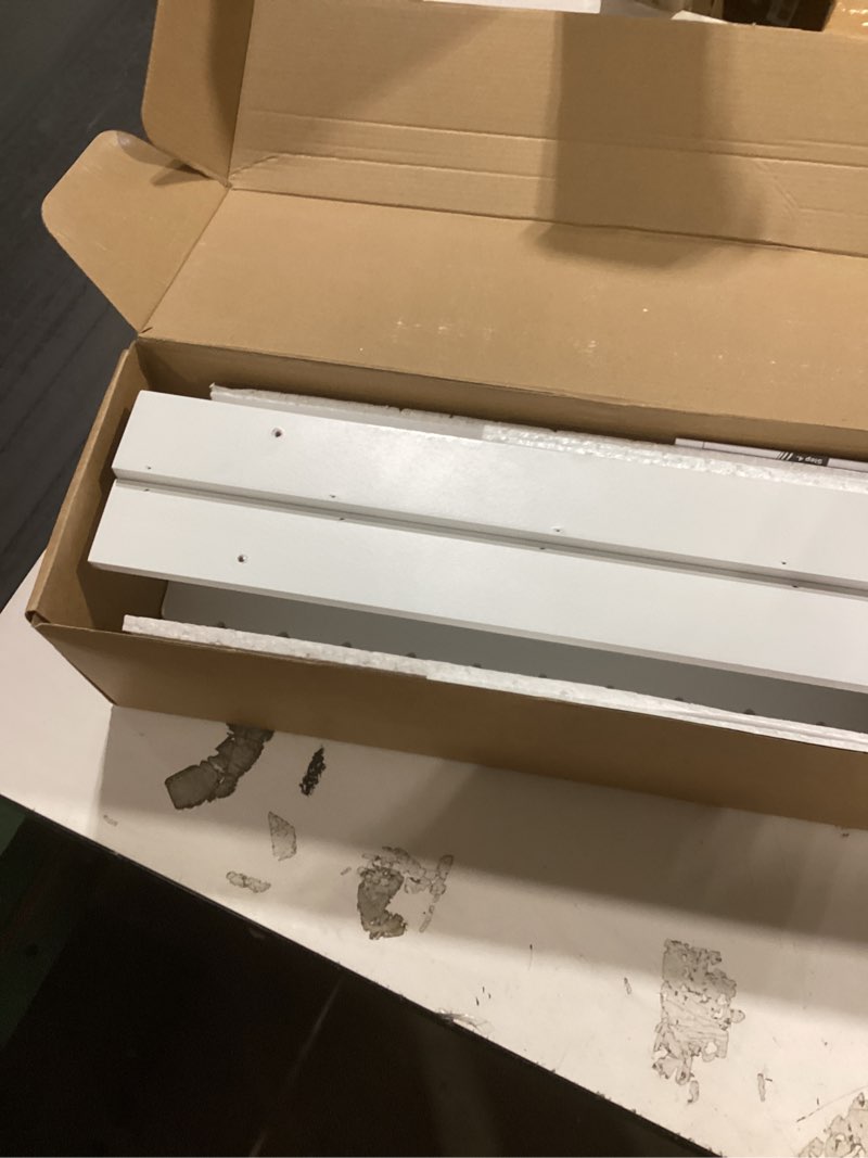 Condition photo showing Good Condition for Onlysky Scalloped Shelves, Nursery Book Shelves, Floating Book Shelves for Wall, Toddler Nusery Deocr White 23 Inches