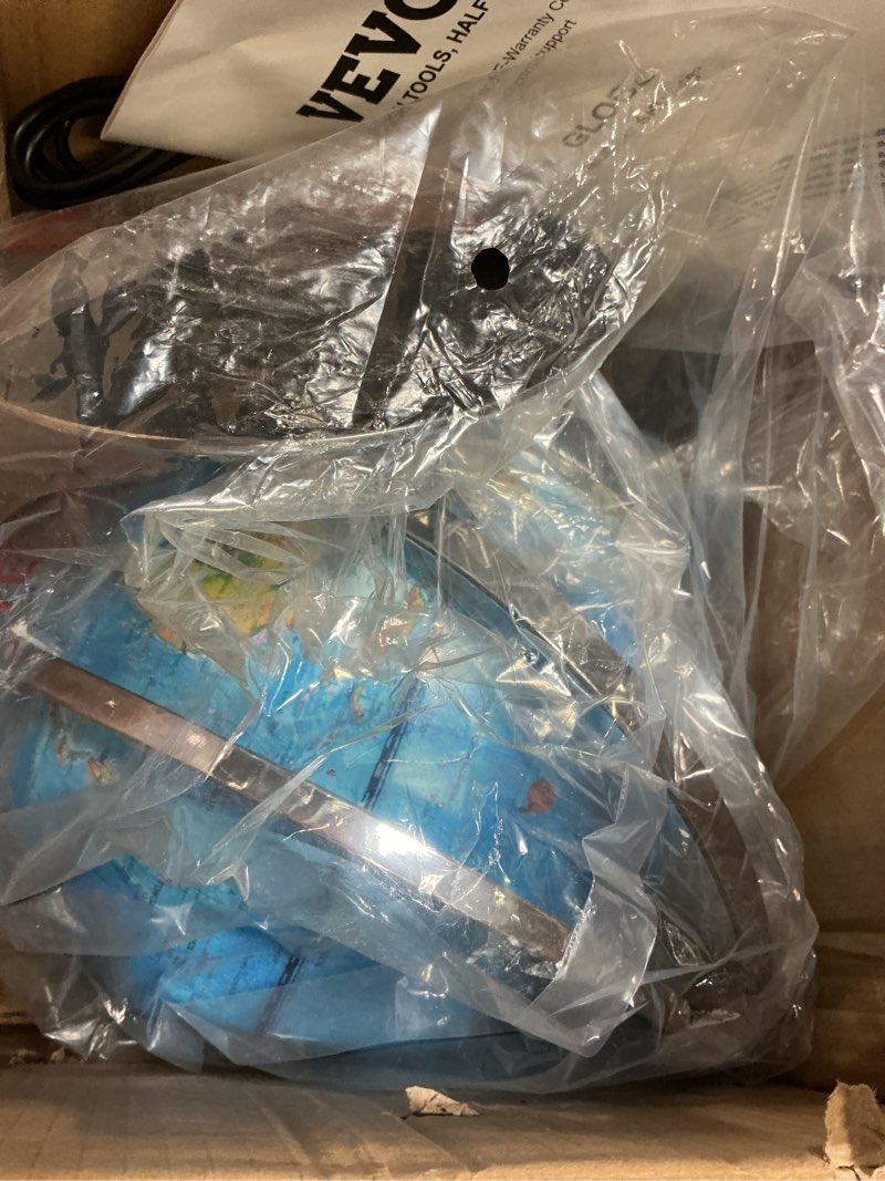 Condition photo showing Good Condition for VEVOR Rotating World Globe with Stand, 13 in/330.2 mm, Educational Geographic Globe with Precise Time Zone ABS Material, 720° Spinning Globe for Kids Children Learning Classroom Geography Education 13" World Globe