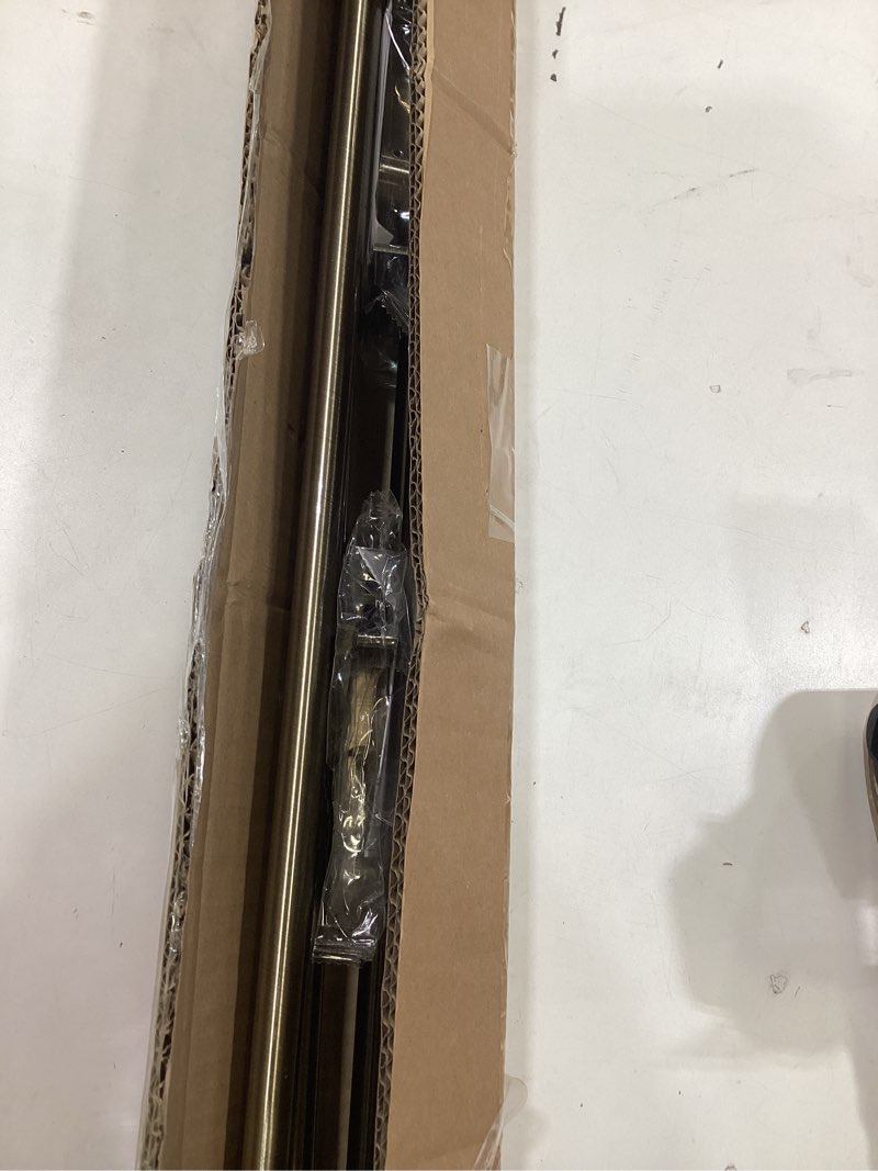 Condition photo showing As Is for 2-Pack Curtain Rod for Windows 28-48",Adjustable Window Curtain Rods with Premium Aluminum End Cap Finials and Full Surround Brackets,3/4"(0.062Feet) Diameter,Antique Bronze Drapery Rods for Curtains 28-48" Antique Bronze