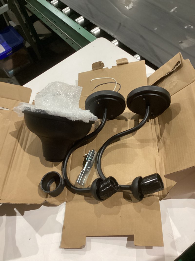 Condition photo showing As Is for one project source barn light black 13.58? x 7.87? x 9.45? new