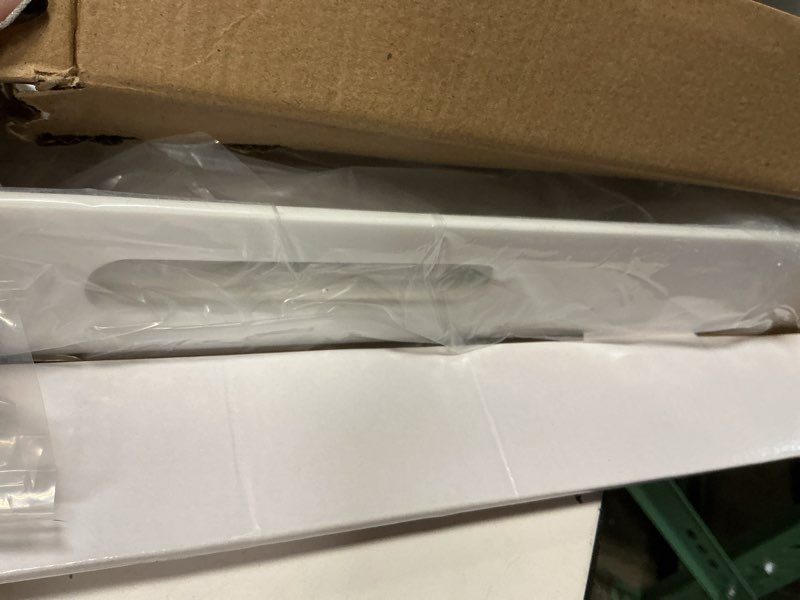 Condition photo showing Good Condition for 18×18 Inch Golssy White Acrylic Serving Tray with Handles Extra Large Ottoman Tray Decorative Tray Spill-Proof Coffee Table Space Saver Oversize Counter top Organizer Platter with Safe Edge Glossy White 18×18 Inch