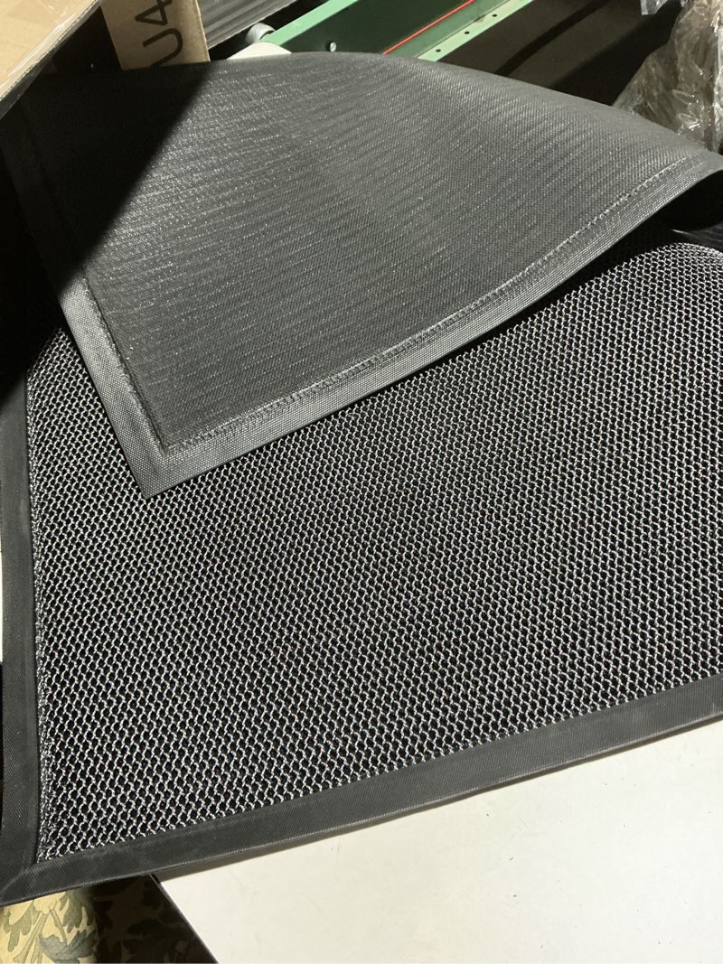 Condition photo showing Good Condition for DEXI Front Door Mat Outside Entrance, 3x5 Welcome Entryway Doormat Dirt Trapper, Heavy Duty Non Slip Entry Mats for Patio Garage Porch Home, Dark Grey