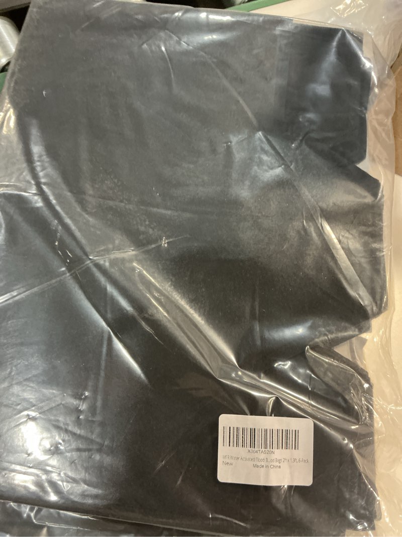 Condition photo showing New/Like New for MFR Water Activated Flood Bags, Sandless Flood Barrier Flood Bags for Home, Doorway, Driveway, Garag
