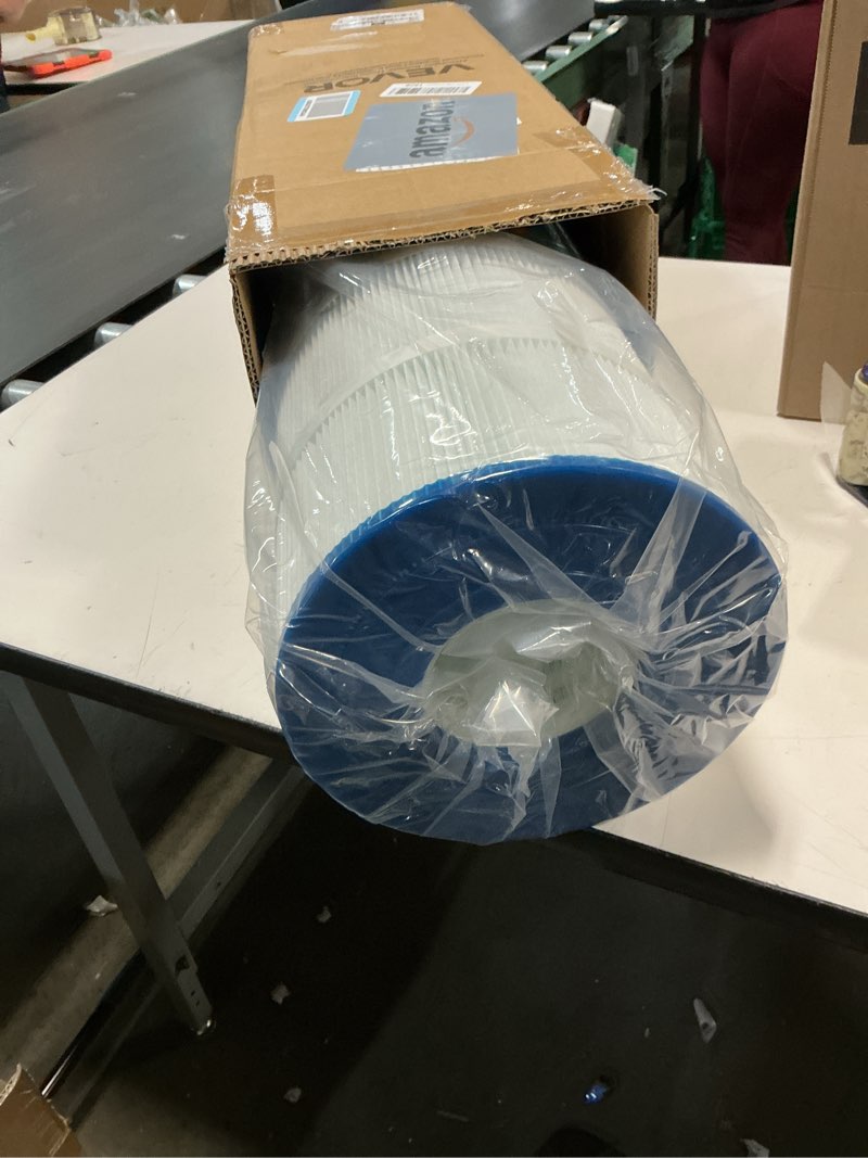 Condition photo showing Good Condition for VEVOR C1200 Pool Filter Cartridge Replacement for Hayward Star Clear Plus C1200, Replace Pleatco PA120, Hayward CX1200RE, Unicel C-8412, 120 sq.ft, L x OD:23 1/4" x8 15/16" Pool Filter Cartridge 120 Sq. Ft Blue 120 SQFT