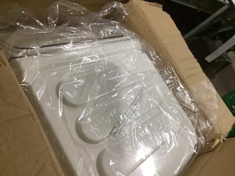 Condition photo showing Good Condition for winco ib-2s shelf ingredient bins 2 gal (40 cup capacity), white 2 gallon shelf bin