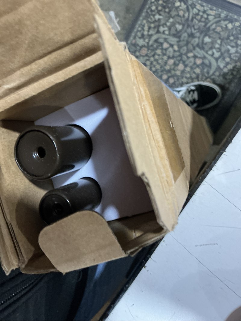 Condition photo showing Good Condition for tonial 1 inch double curtain rods 36 to 72 inches (3 to 6ft), heavy duty decorative drapery rod for windows 24 to 68 inches (2 to 5.7ft) with small cap finial, bronze bronze 36-72"