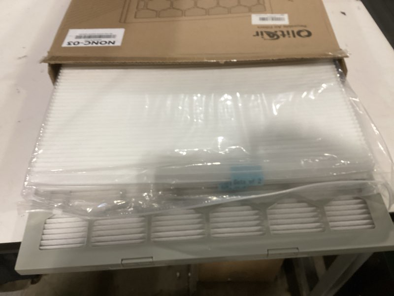 Condition photo showing Good Condition for 20x20x1 MERV 13 Air Filter,AC Furnace Air Filter,Reusable ABS Plastic Frame, 7 Pack Replaceable Filter Media (Actual Size: 19 3/4" x 19 3/4" x 3/4") 20x20x1 MERV13 ( 1 Frame + 7 Filter Media )