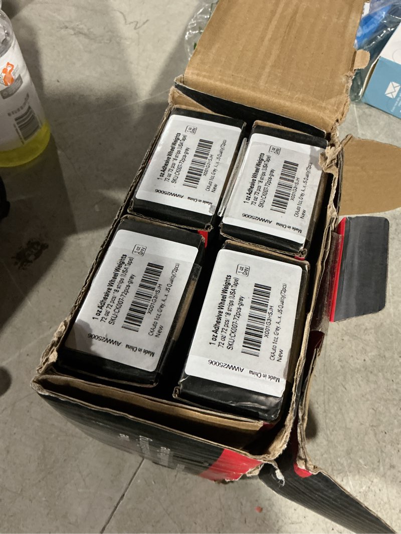 Condition photo showing Good Condition for ckauto 4 boxes, 288 pcs, 1oz, grey, adhesive stick on wheel weights,easypeel tape, 72 oz/box, us quality grey 4 standard boxes (288 pieces)