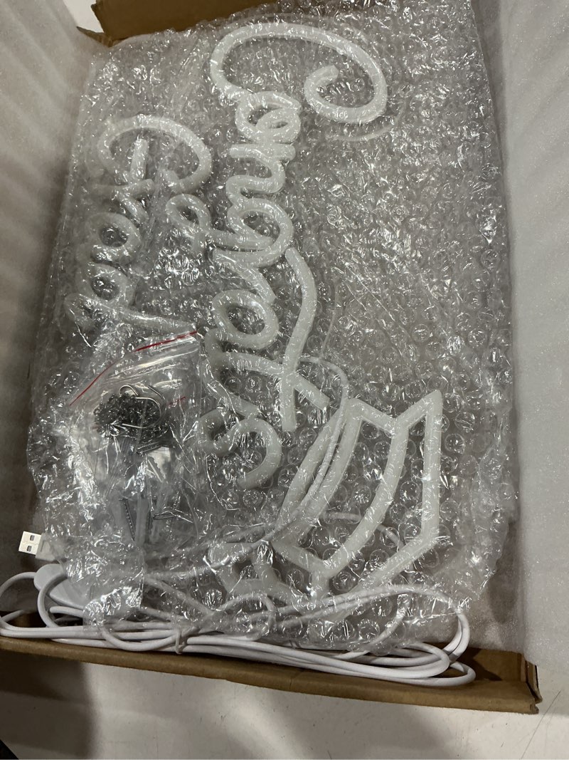 Condition photo showing Good Condition for framics congrats grad neon sign 10 adjustable brightness 2026 graduation decorations lighted congrats grad sign with 9.8 ft usb power cord warm white led graduation sign for wall decor party backdrop