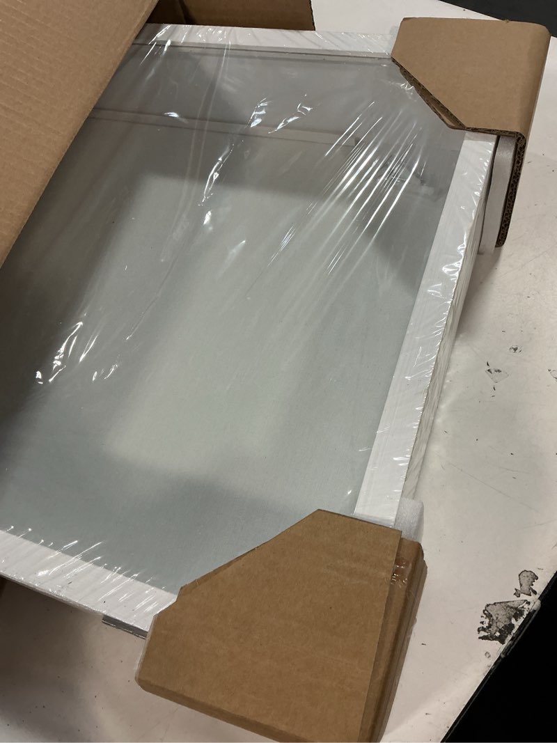 Condition photo showing Good Condition for Extra Large 16x20 Shadow Box Frame, 3.54" Deep Natural Wood Display Case with Linen Back, 8 Pins for Jerseys, Flowers, Wedding Keepsakes, Kids' Mementos, Tickets & Photos, White