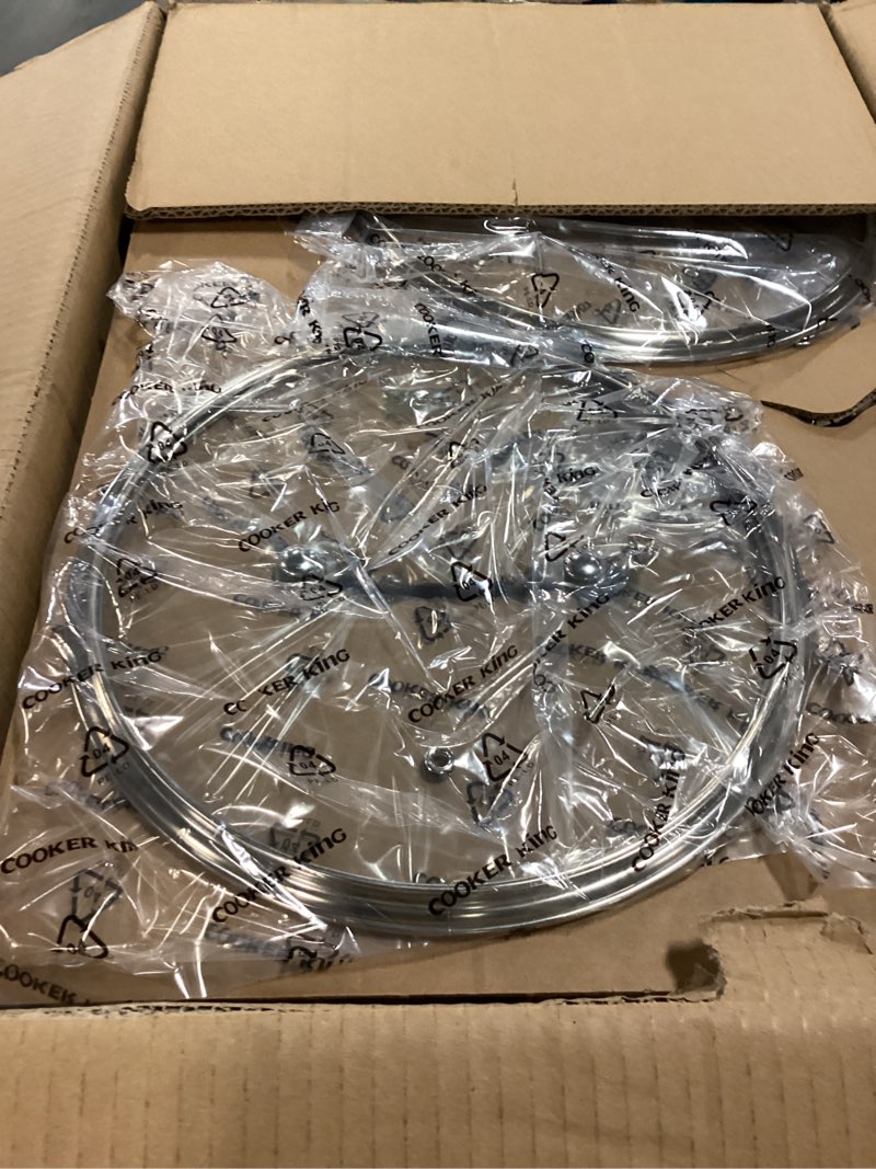 Condition photo showing New/Like New for cooker king 10pcs pots and pans set non stick, stainless steel cookware set | hybrid, non toxic, dishwasher and oven safe, all cooktop compatible, stay-cool handles, pfoa free