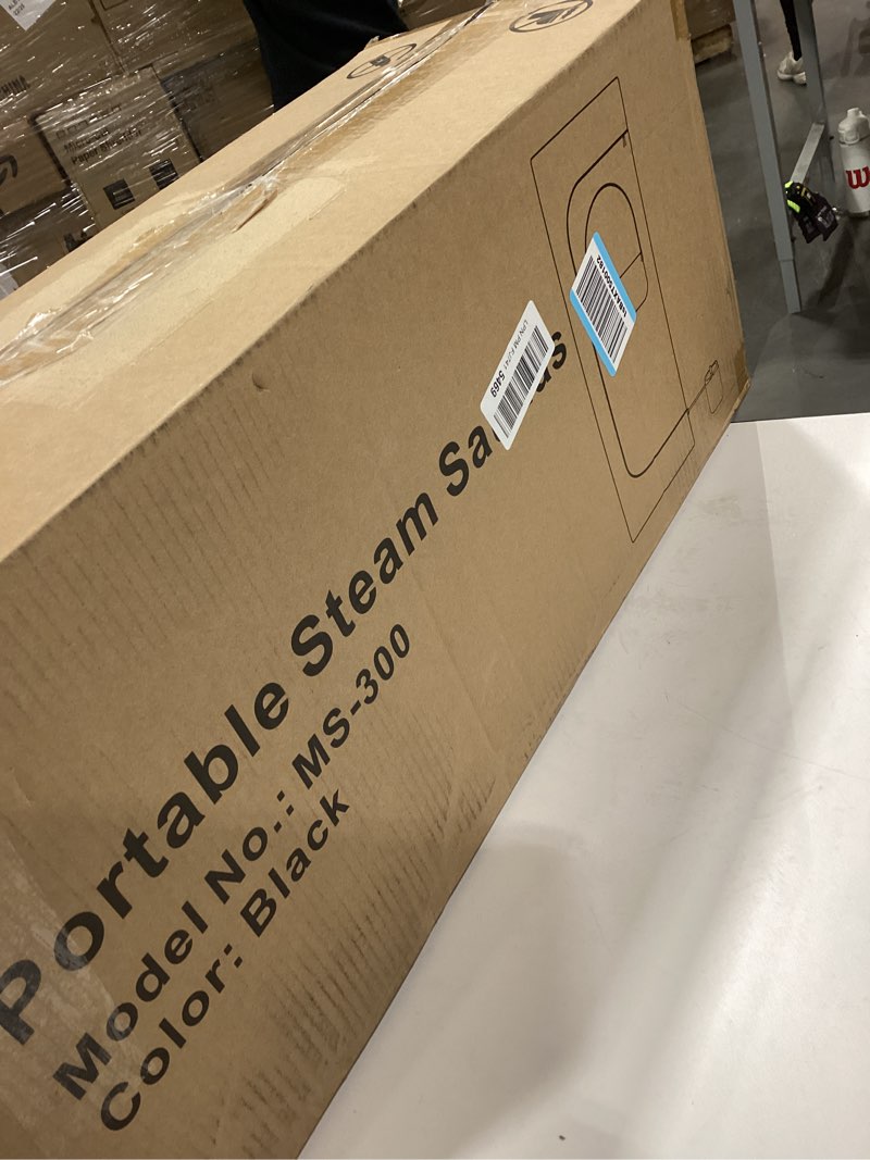 Condition photo showing Good Condition for Portable Sauna for Home, Personal SPA Steam Sauna with 10 Min Fast Heating & 9 Levels Heat, Warm Sauna Tent with 3L/1200W Steamer, Folding Chair, Remote Control for Body Relaxation,32" x 32" x 71"