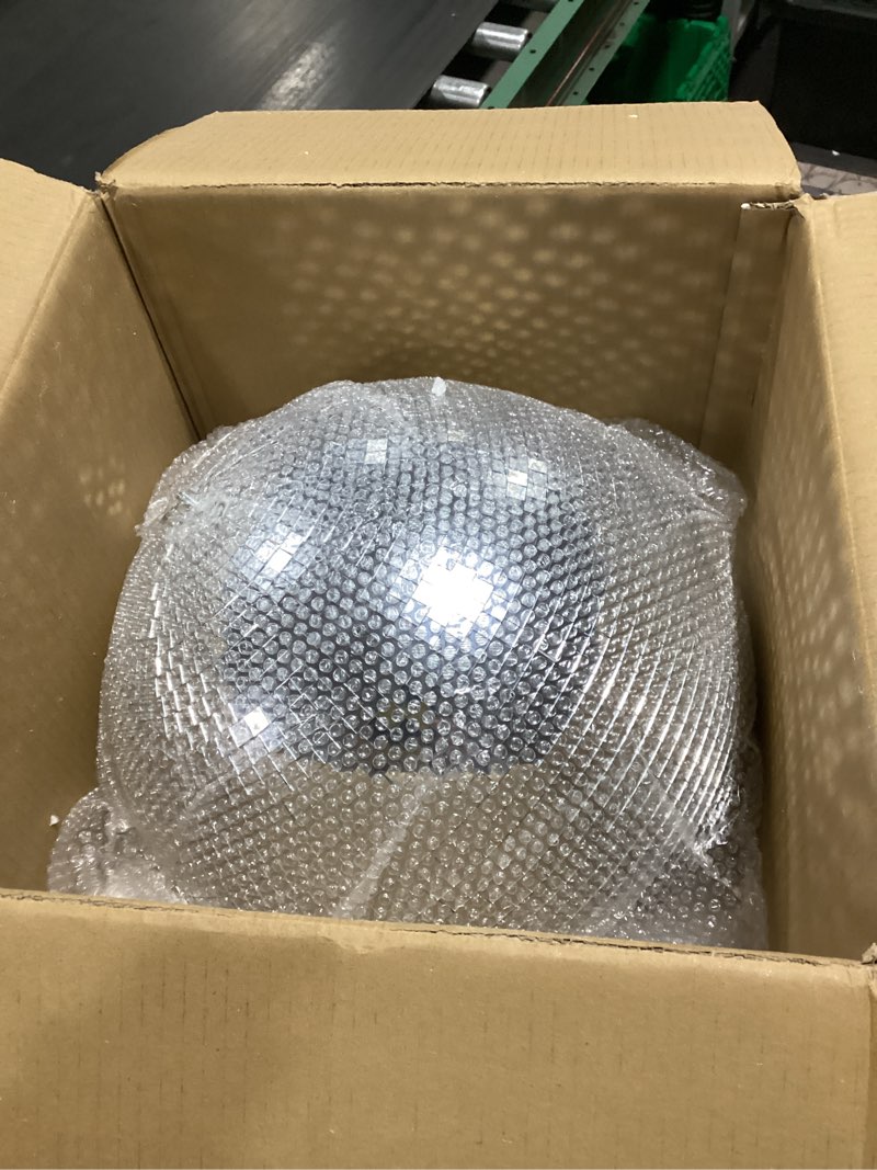 Condition photo showing New/Like New for faeshoo 16inch large disco ball mirror ball for disco party decorations, disco ball x 1pc, replacement mirror x 15pcs