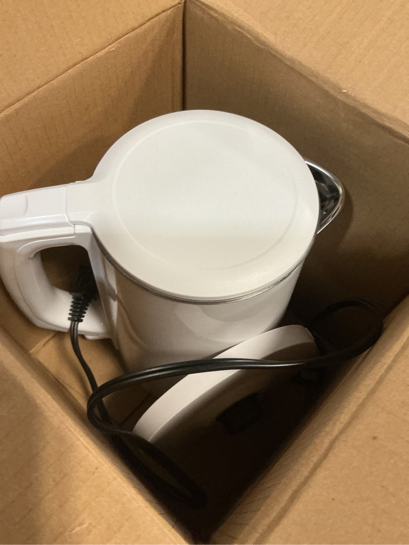 Condition photo showing Good Condition for COMFEE' Electric Kettle and Tea Kettle, 1.5L Double Wall, Stainless Steel Interior, Lid & Spout, Fast Boil, Auto-Off, and Boil-Dry Protection, 1500W 1.6 Quarts White