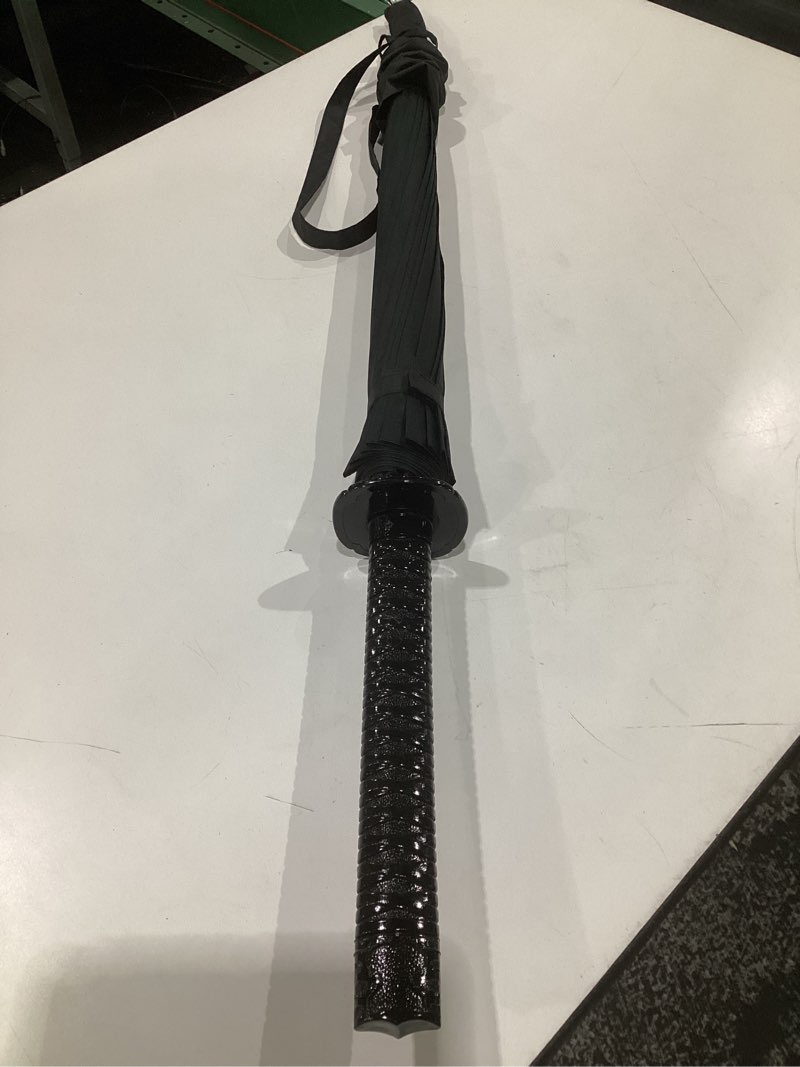 Condition photo showing Good Condition for samurai umbrella umbrella creative semi-automatic samurai umbrella,windproof outdoor umbrella.sun protection umbrella black.the best creative gift. 16 bone