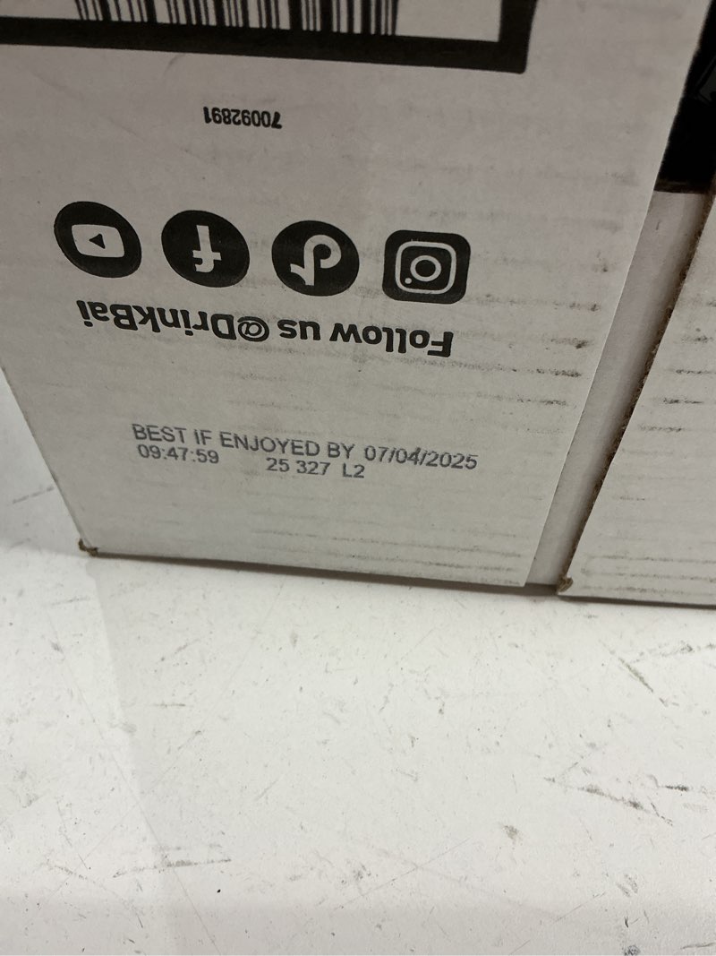 Condition photo showing Good Condition for (BEST IF ENJOYED BY 07/04/2025)Bai Flavors Variety Pack, Antioxidant Infused Water Beverage, with Vitamin C and No Artificial Sweeteners, 18 fl oz bottles, 12 pack Flavors Variety Pack 12 Pack