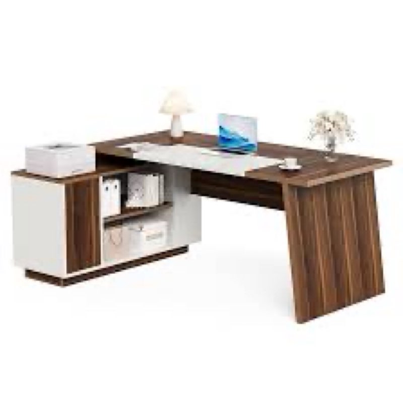 70.5 Inch Inch L-Shaped Executive Desk-Box B-F2018-A