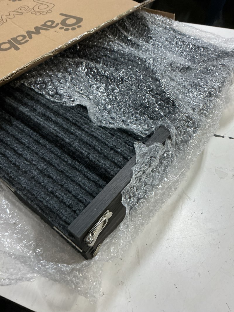 Condition photo showing Good Condition for 2026 upgraded dog ramp for couch, foldable small dog ramp for sofa, 4 adjustable height from 13'' to 21", portable stable pet step with non-slip pad, pet ramps use for couch stairs, black black 80×30cm-for couch